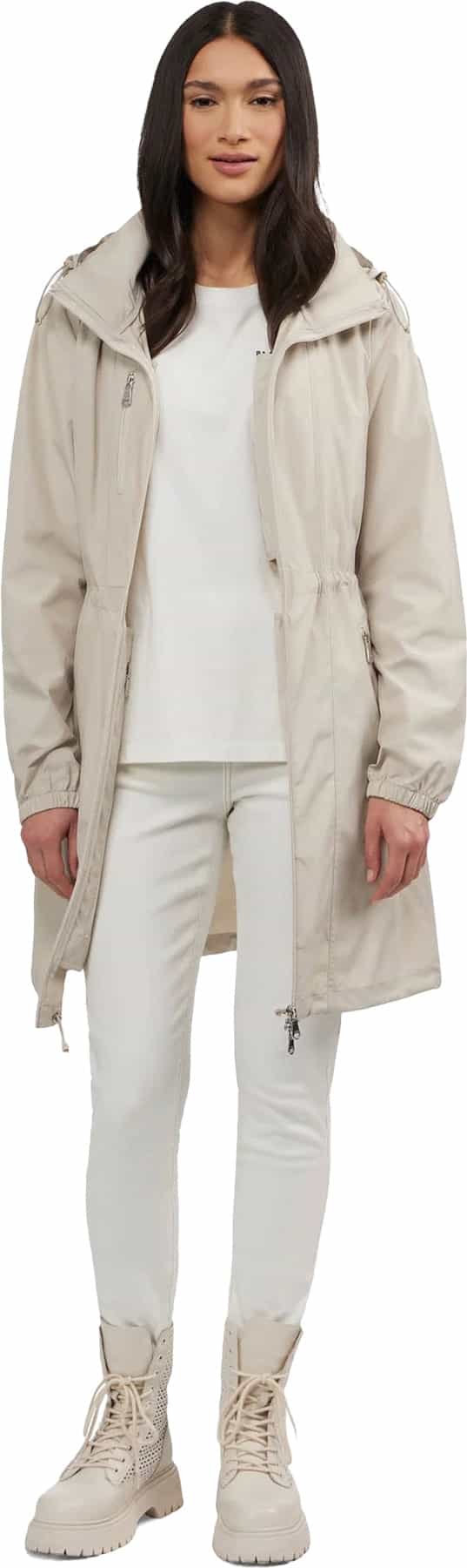 Product image for Esen Long Packable Raincoat with Removable Hood - Women's