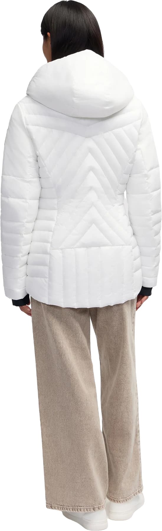 Product gallery image number 4 for product Esmay Lightweight Mixed Media Quilted Packable Puffer Jacket - Women's