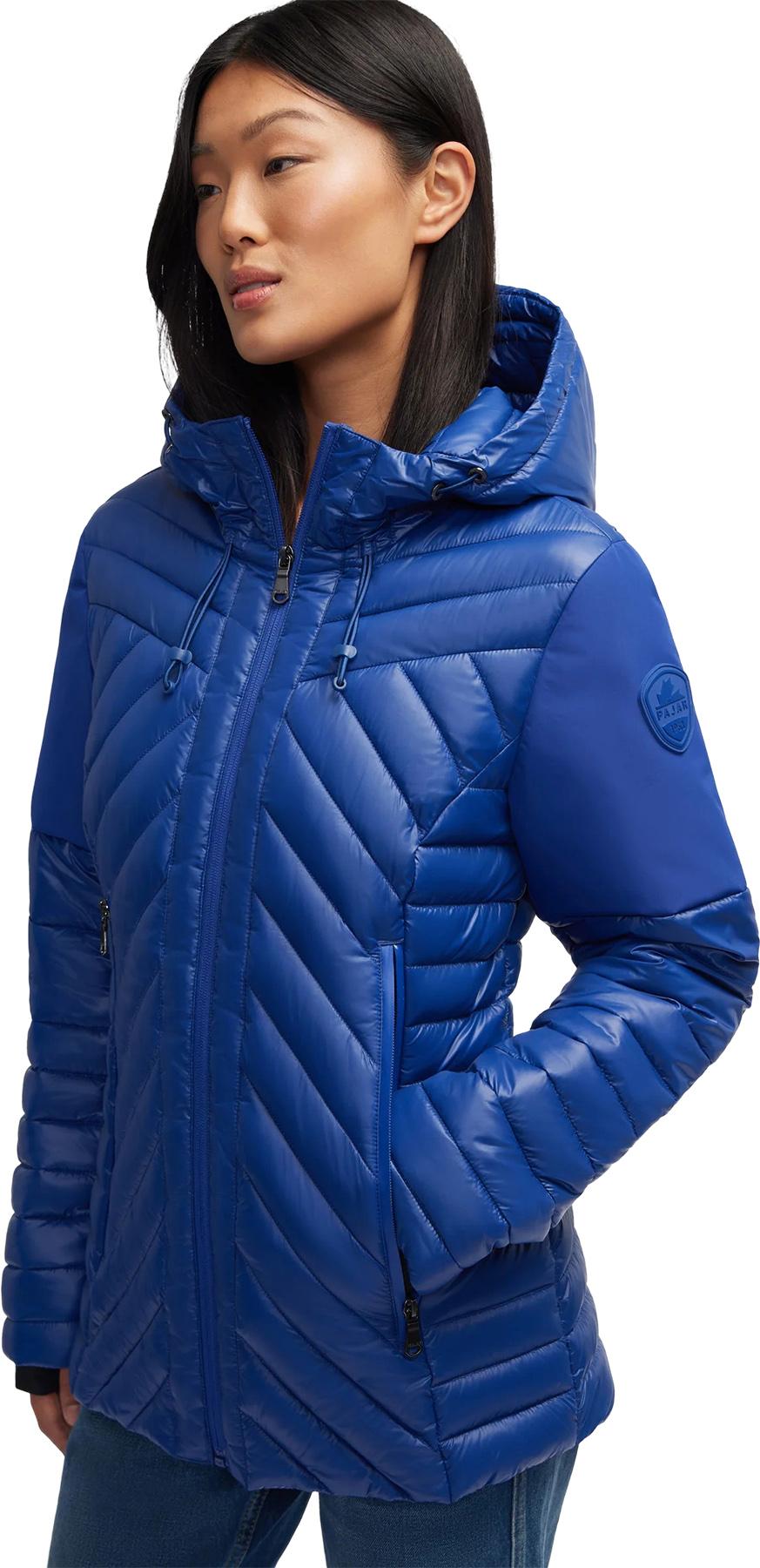 Product gallery image number 3 for product Esmay Lightweight Mixed Media Quilted Packable Puffer Jacket - Women's