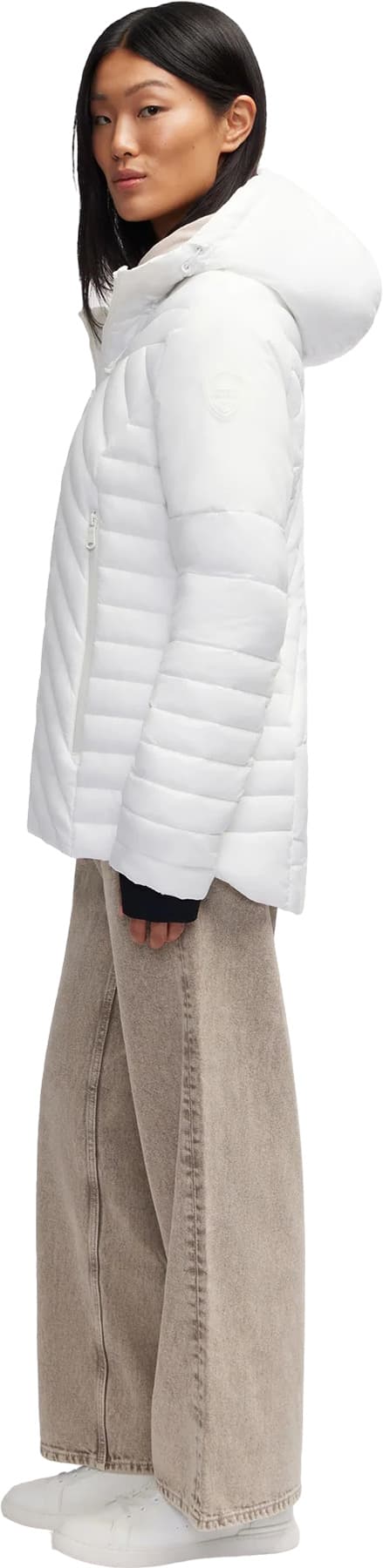 Product gallery image number 2 for product Esmay Lightweight Mixed Media Quilted Packable Puffer Jacket - Women's