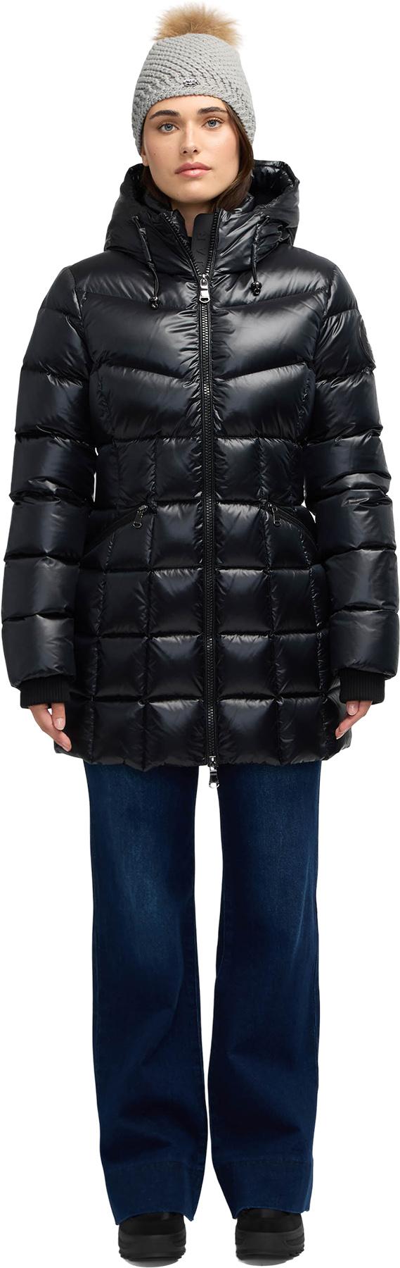 Product gallery image number 4 for product Zola Box Quilt Mid-Length Puffer Jacket with Fixed Hood - Women's