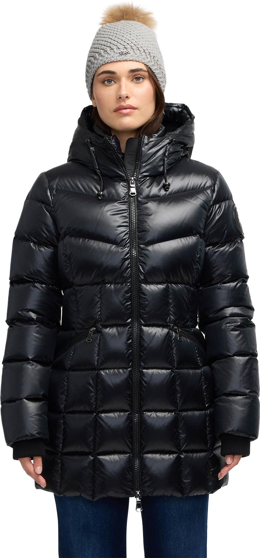 Product image for Zola Box Quilt Mid-Length Puffer Jacket with Fixed Hood - Women's