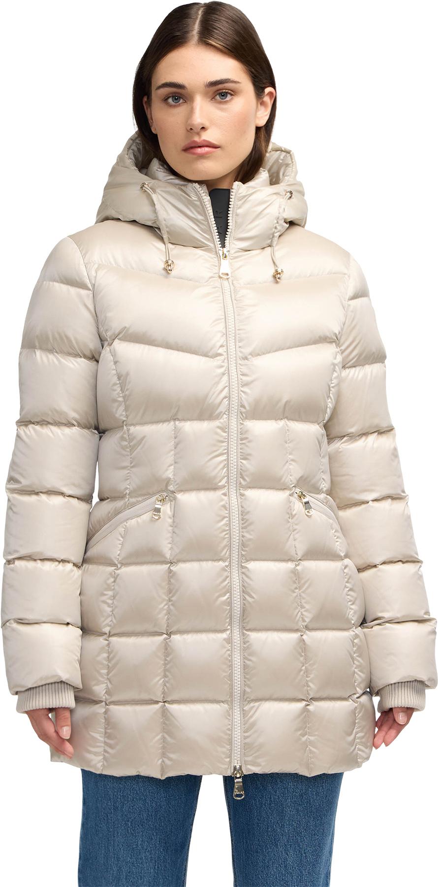Product gallery image number 1 for product Zola Box Quilt Mid-Length Puffer Jacket with Fixed Hood - Women's