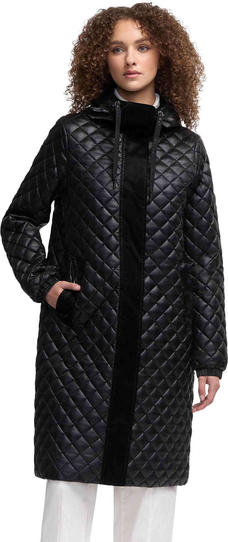 Product image for Manteau-chemise longue matelassée en losange Peridot - Femme