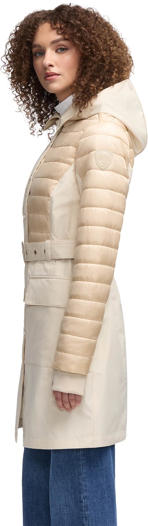 Product gallery image number 5 for product Opal Trench Coat with Quilted Accent - Women's