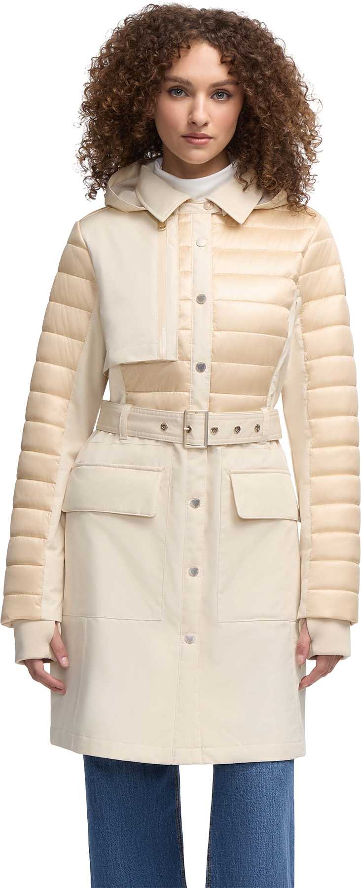 Product image for Opal Trench Coat with Quilted Accent - Women's