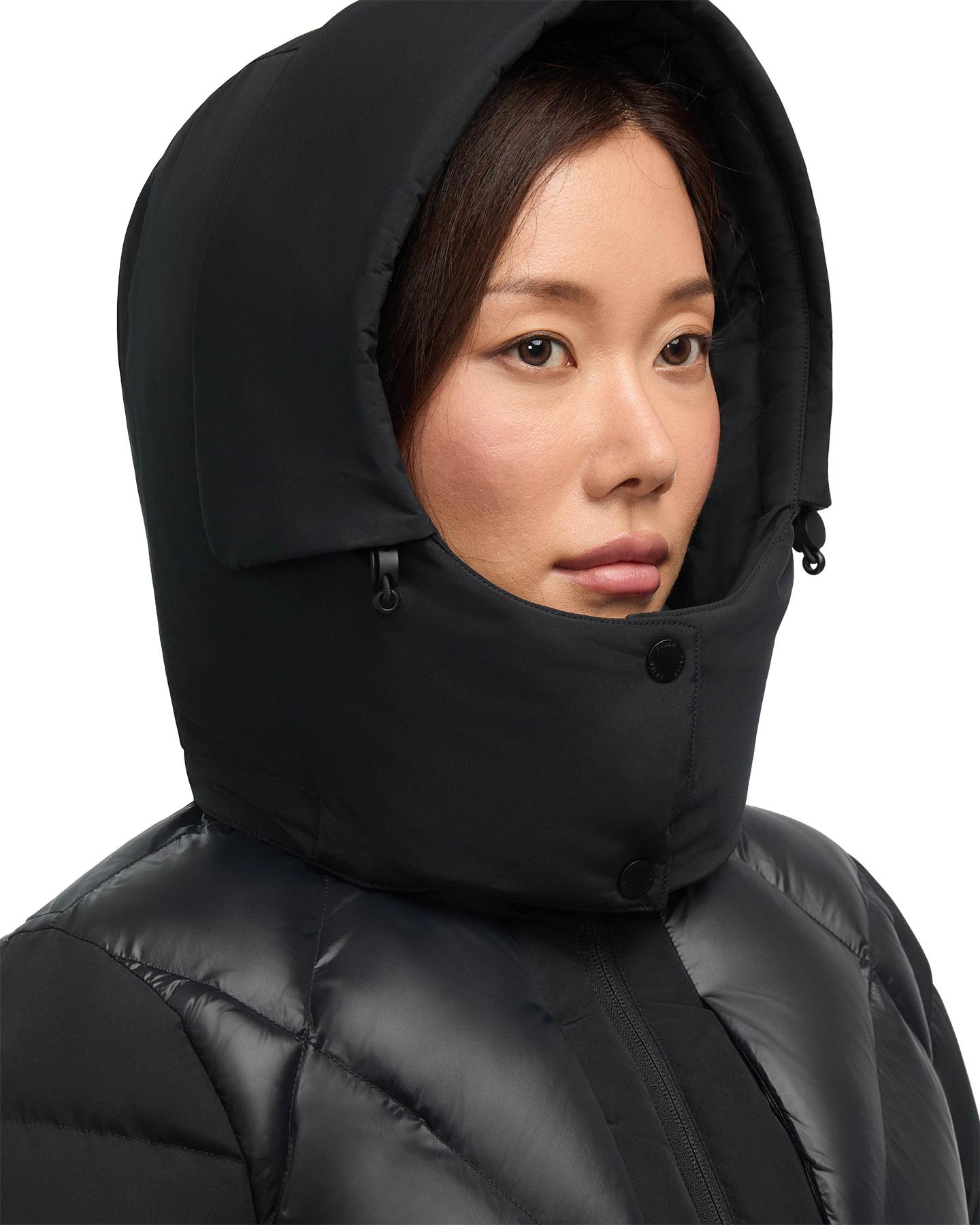 Product gallery image number 2 for product Vega Mixed Media Puffer Jacket with Removable Hood - Women's