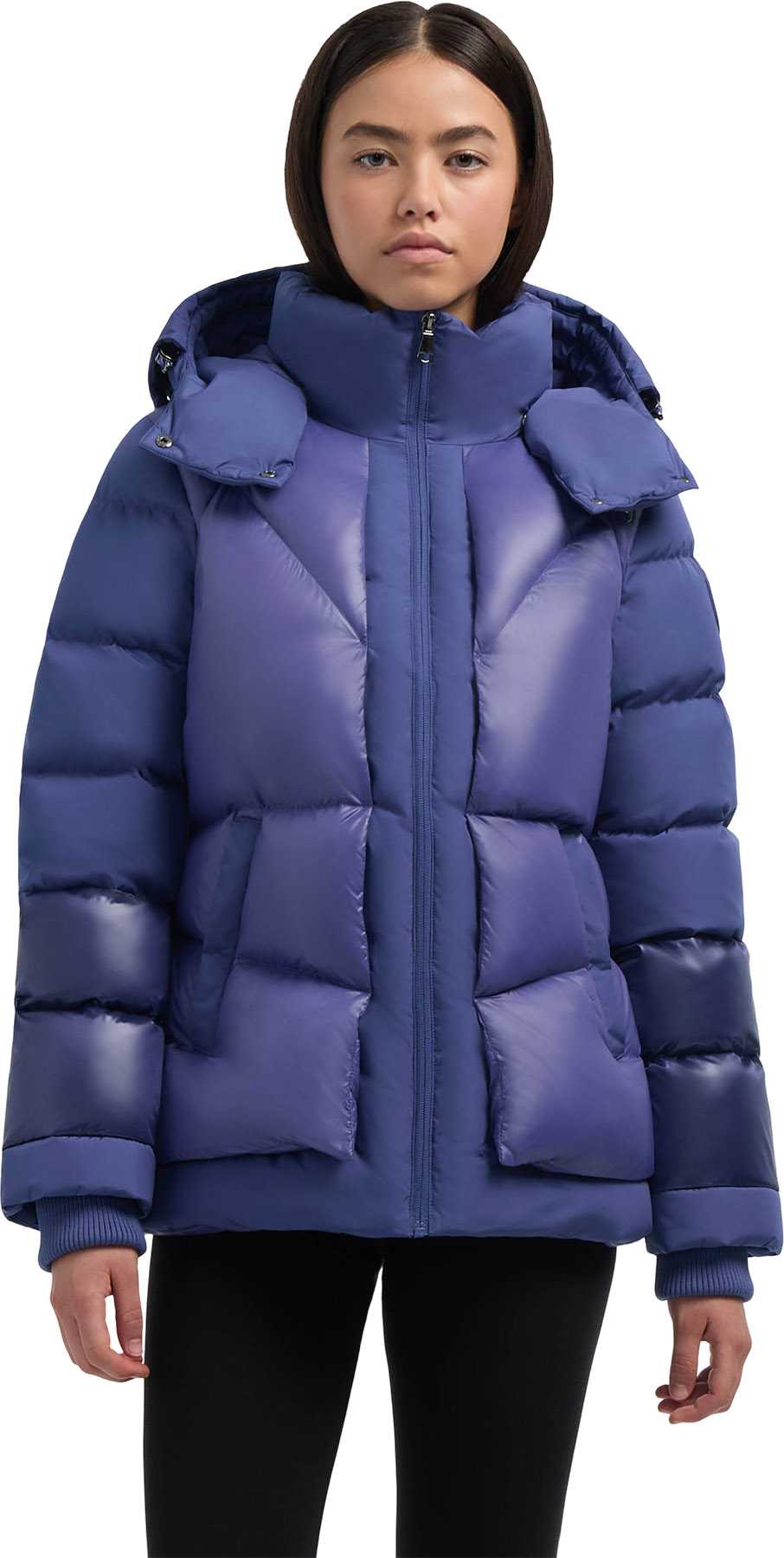 Product image for Vega Mixed Media Puffer Jacket with Removable Hood - Women's