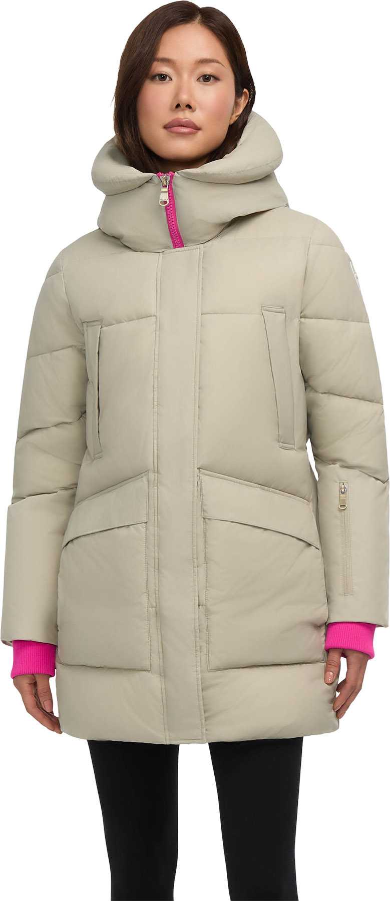 Product image for Heirani Mid-Length Quilted Puffer Parka with Oversized Hood - Women's