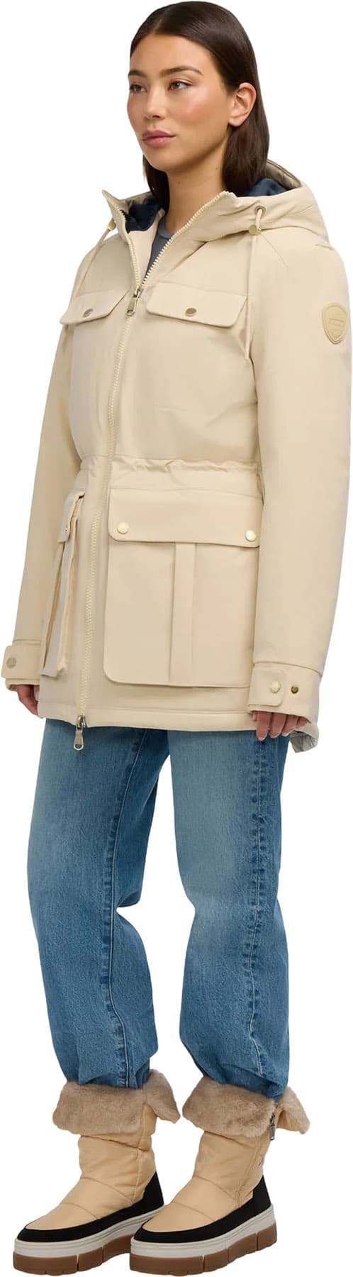Product gallery image number 5 for product Ivory Lightweight Mid-Length Jacket - Women's