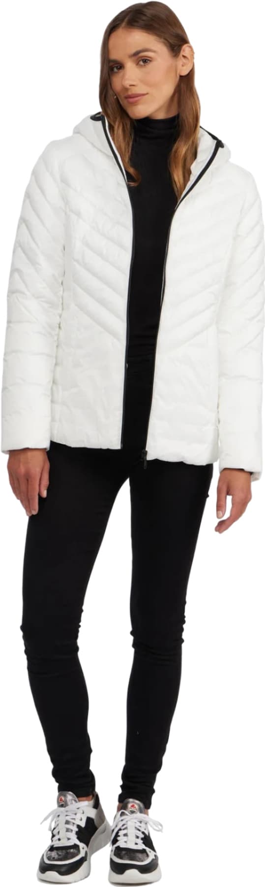 Numéro de l'image de la galerie de produits 7 pour le produit Manteau matelassé léger et compressible avec capuchon fixe Colette - Femme