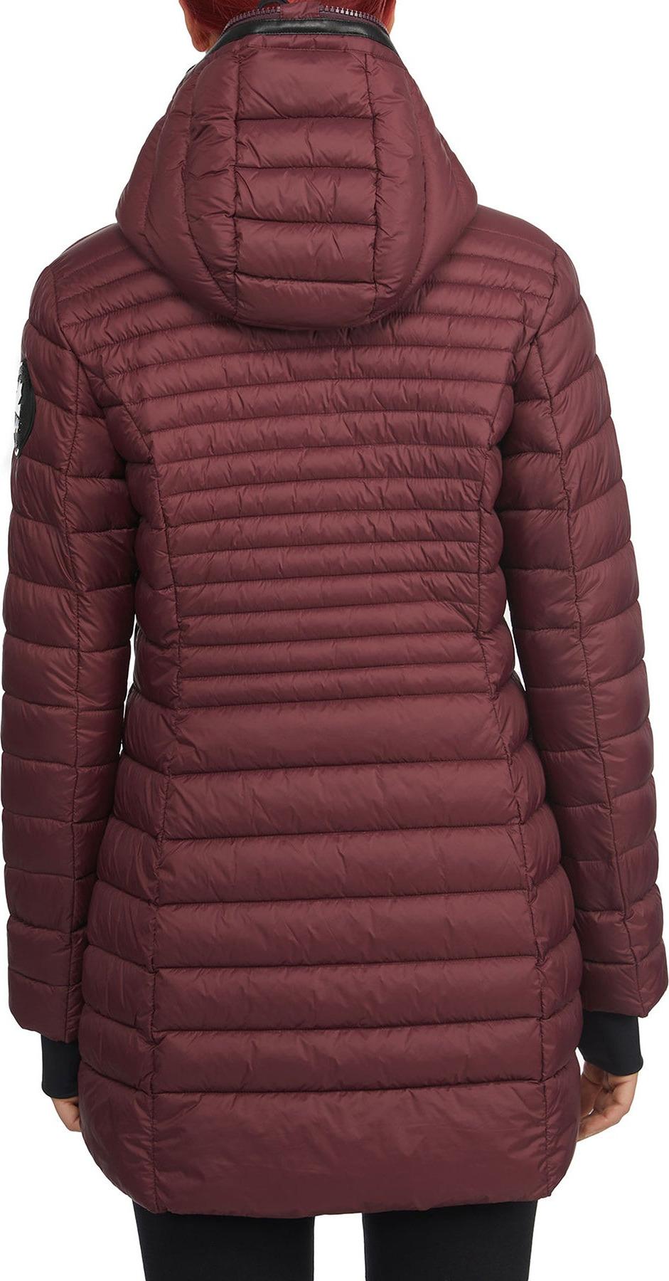 Numéro de l'image de la galerie de produits 4 pour le produit Manteau matelassé léger et pliable avec capuchon fixe zippé jusqu’en haut Lyvien - Femme