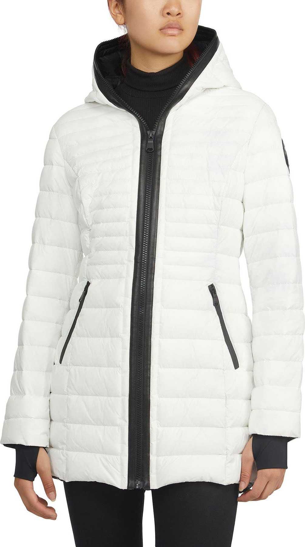 Image de produit pour Manteau matelassé léger et pliable avec capuchon fixe zippé jusqu’en haut Lyvien - Femme