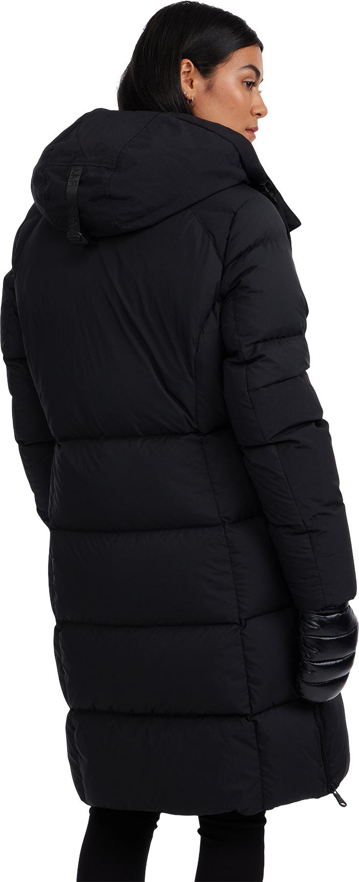 Product gallery image number 3 for product Zaniah Long Channel Quilted Puffer Jacket with Removable Hood - Women's