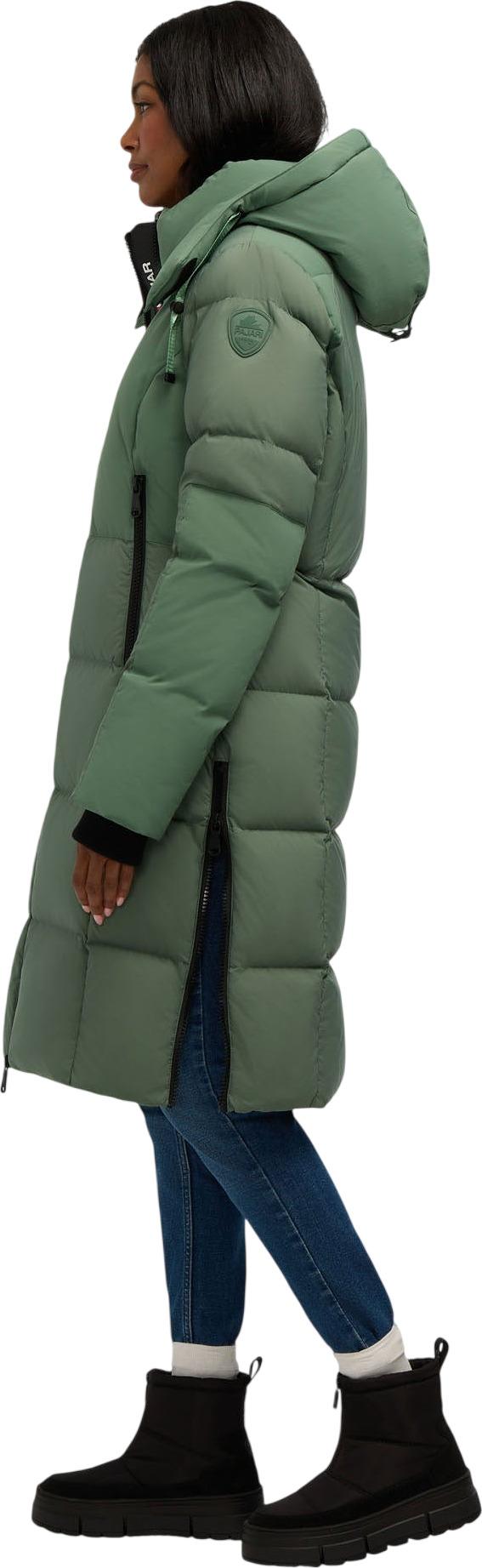 Product gallery image number 3 for product Zaniah Long Channel Quilted Puffer Jacket with Removable Hood - Women's