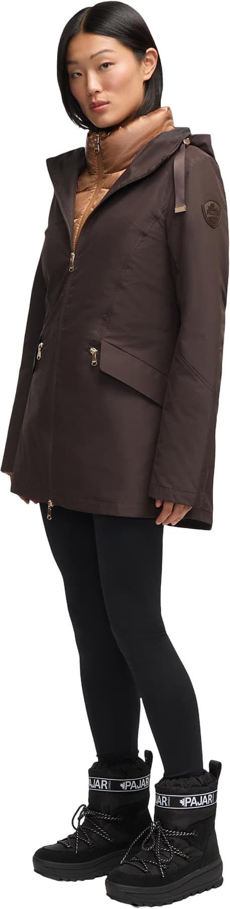 Product gallery image number 8 for product Elara 3-In-1 Lightweight Jacket with Fixed Hood - Women's