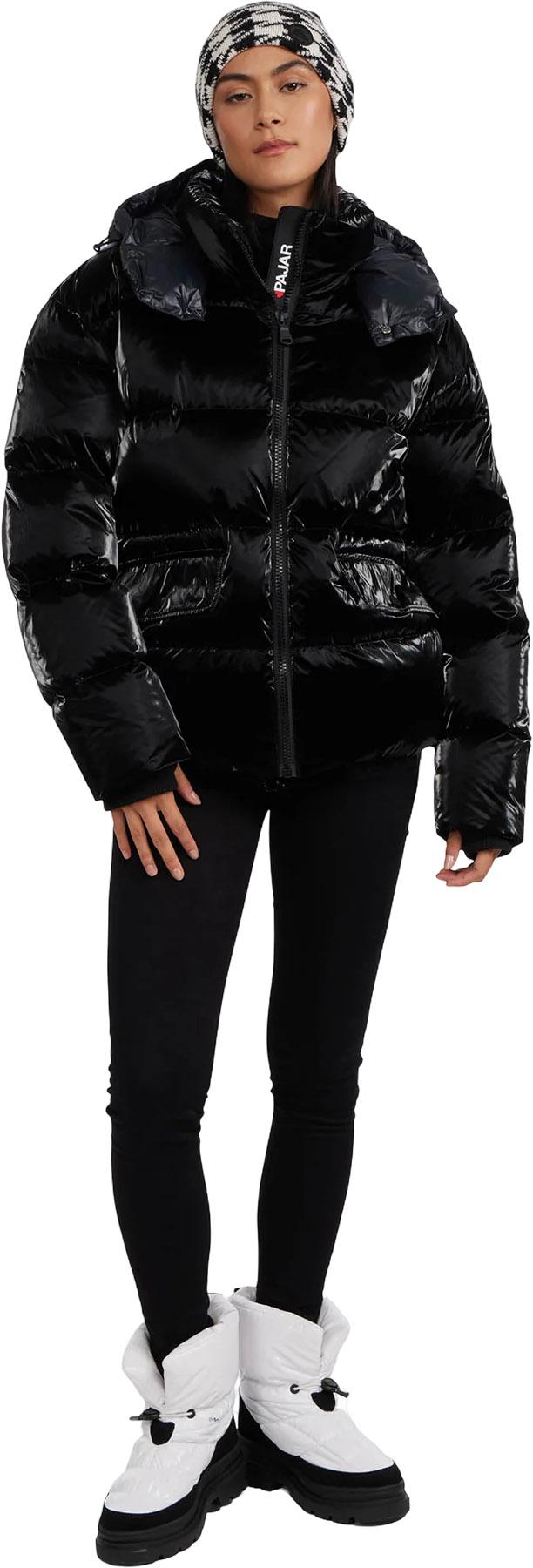 Numéro de l'image de la galerie de produits 5 pour le produit Manteau matelassé court à coupe carrée avec jupe pare-neige et capuchon Ascella - Femme