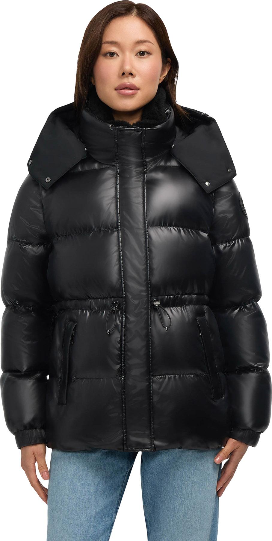 Product gallery image number 1 for product Halo Puffer Jacket with Removable Hood and Faux Sherpa Bib - Women's