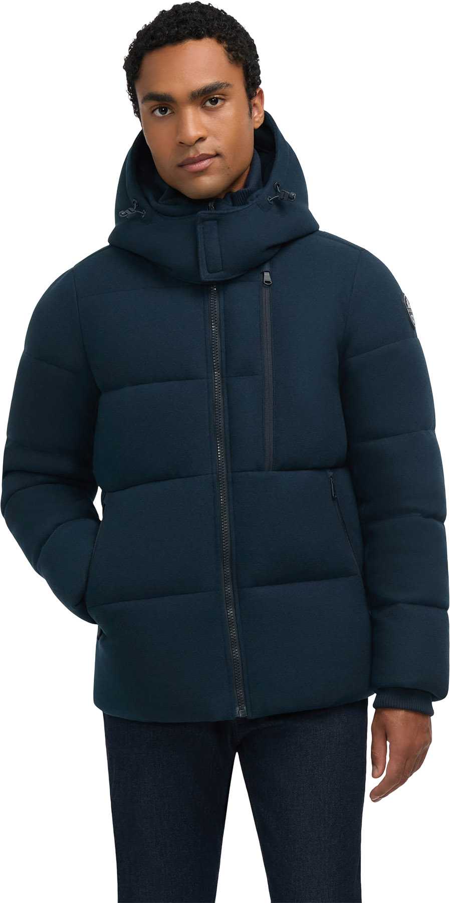 Image de produit pour Manteau matelassé avec capuchon amovible Kepler Wool-Like - Homme