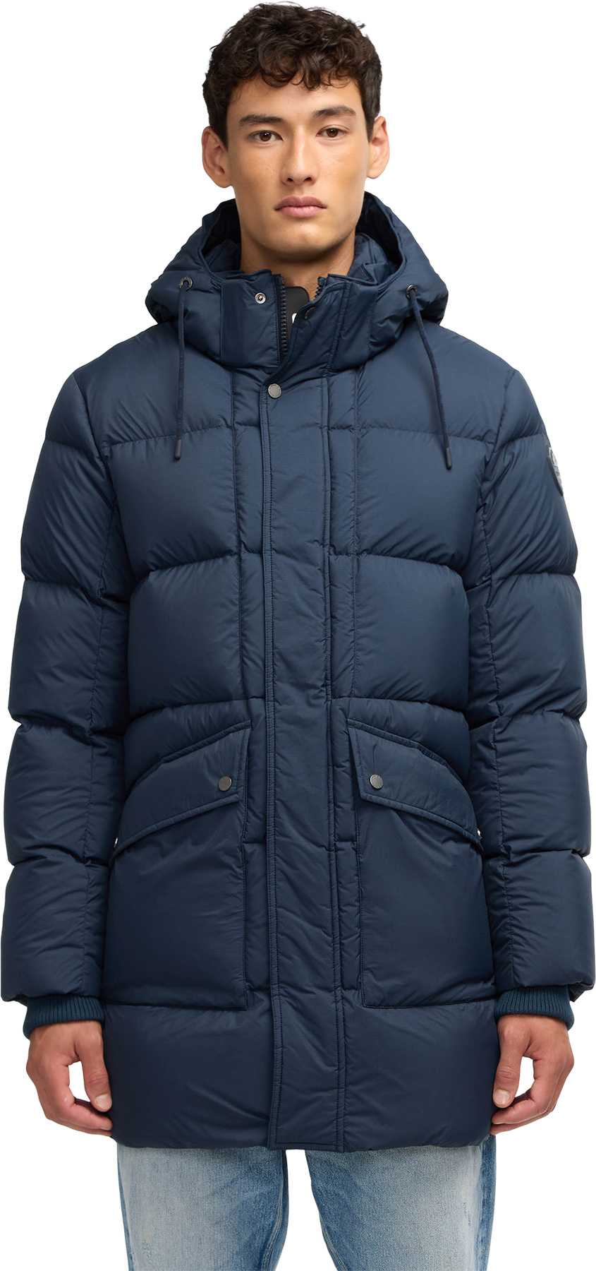 Product image for Teneca Channel Quilted Puffer Jacket with Removable Hood - Men's