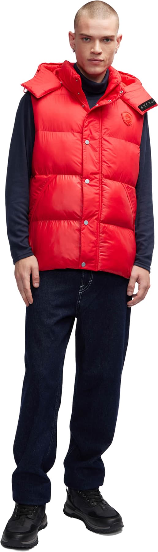 Product gallery image number 4 for product Hyeon Lightweight Puffer Vest with Removable Hood - Men's