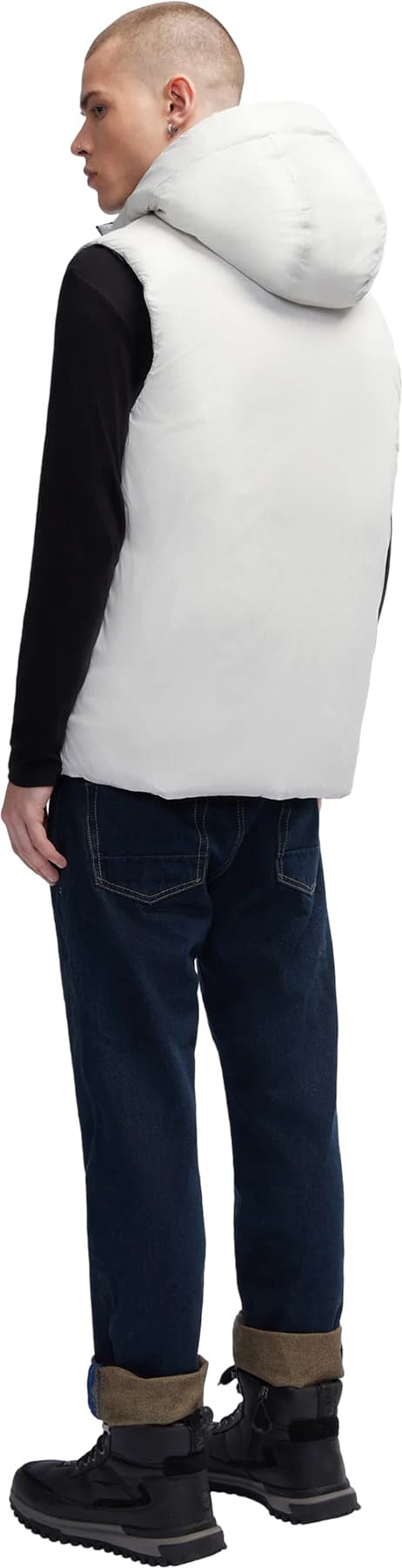 Product gallery image number 3 for product Kirian Lightweight Puffer Vest with Fixed Hood - Men's