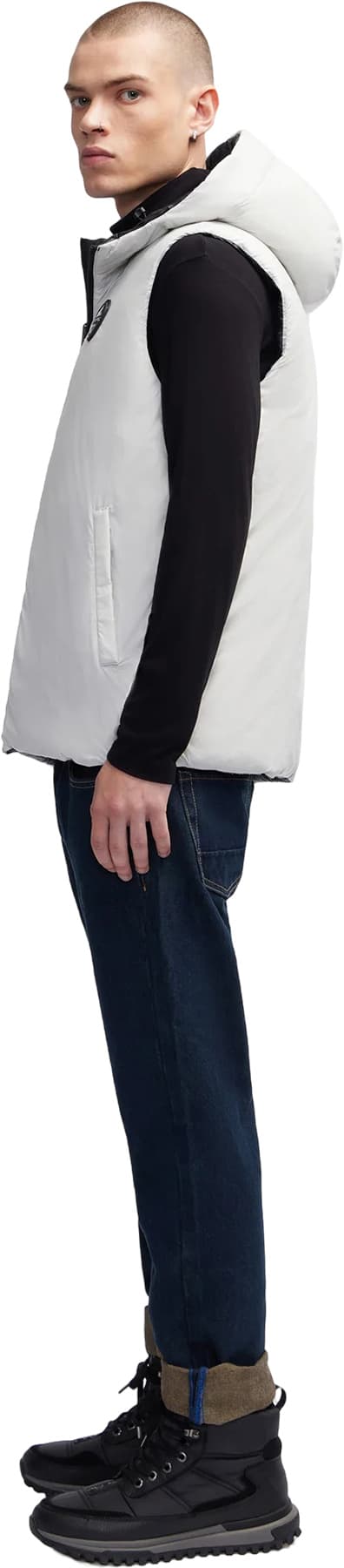 Product gallery image number 4 for product Kirian Lightweight Puffer Vest with Fixed Hood - Men's