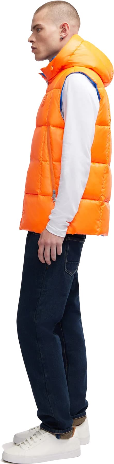 Numéro de l'image de la galerie de produits 3 pour le produit Veste matelassé léger et réversible avec capuchon fixe Kirian - Homme