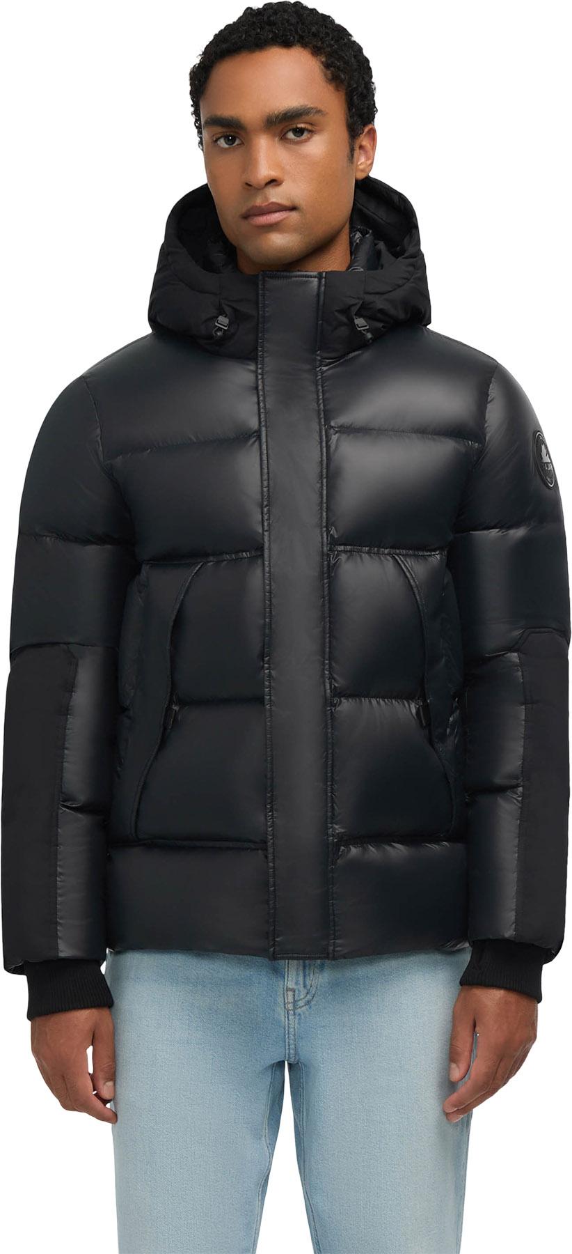 Product image for Nuray Mixed Media Color Block Puffer Jacket with Fixed Hood - Men's