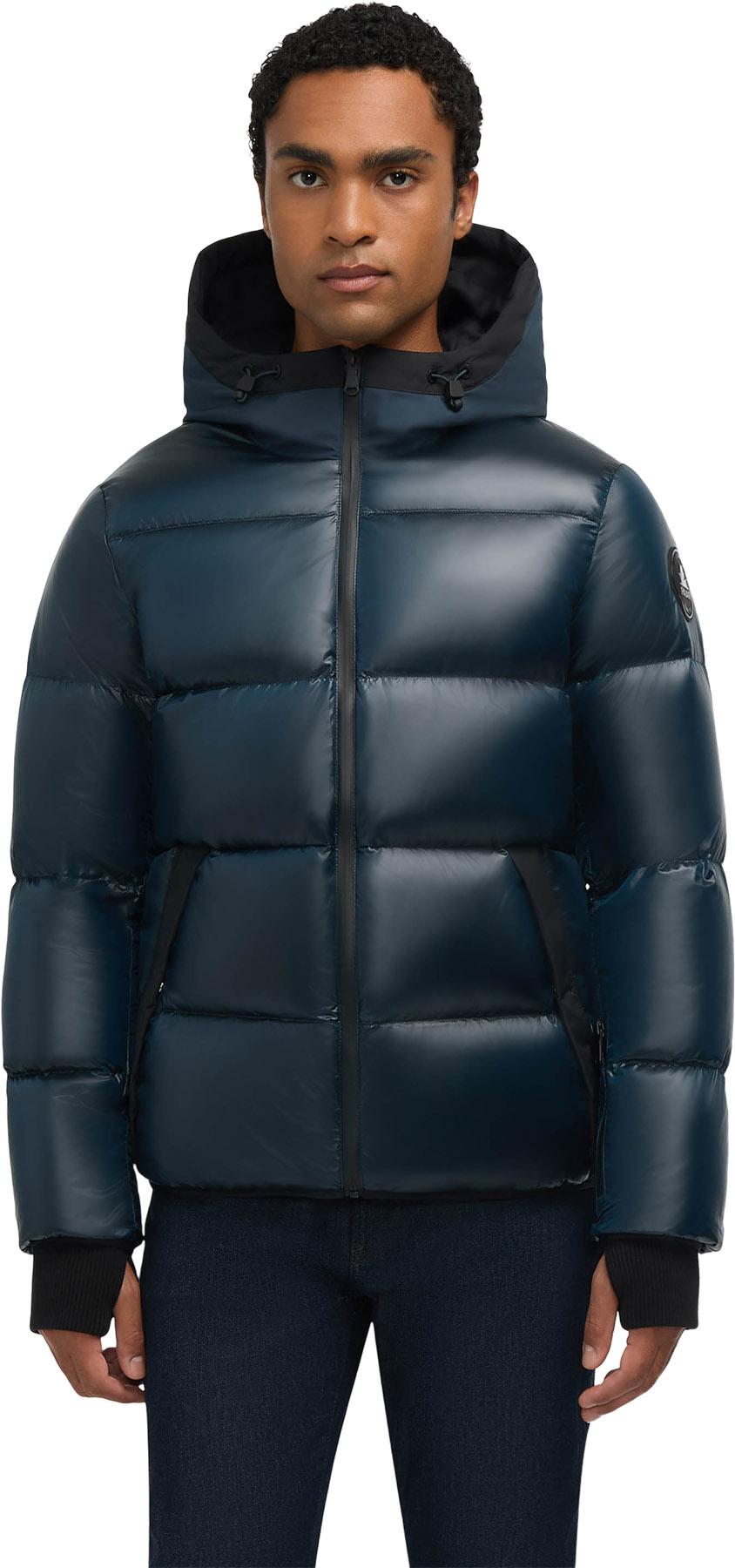 Product image for Rikuto Boxy Channel Quilted Puffer Jacket with Fixed Hood - Men's 