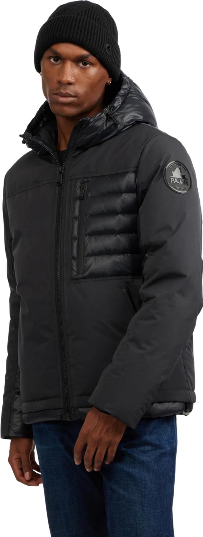 Image de produit pour Manteau en matériaux assortis avec capuchon fixe Hoku - Homme