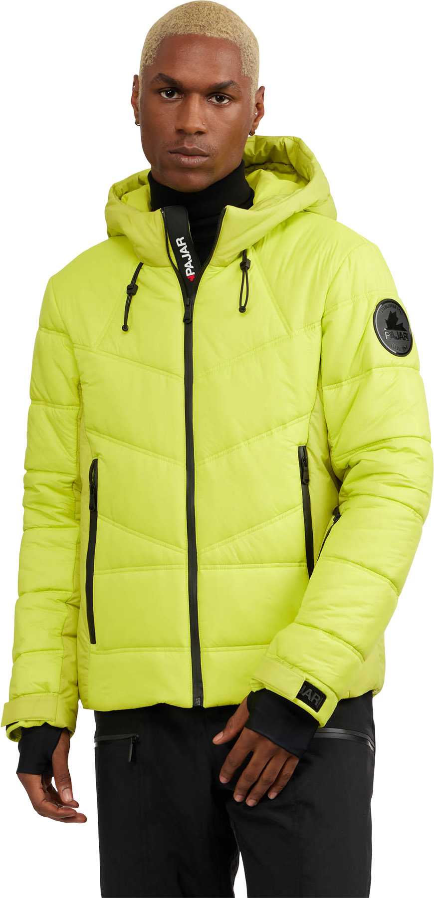 Image de produit pour Manteau de ski en matériaux assortis avec capuchon fixe Thebe - Homme