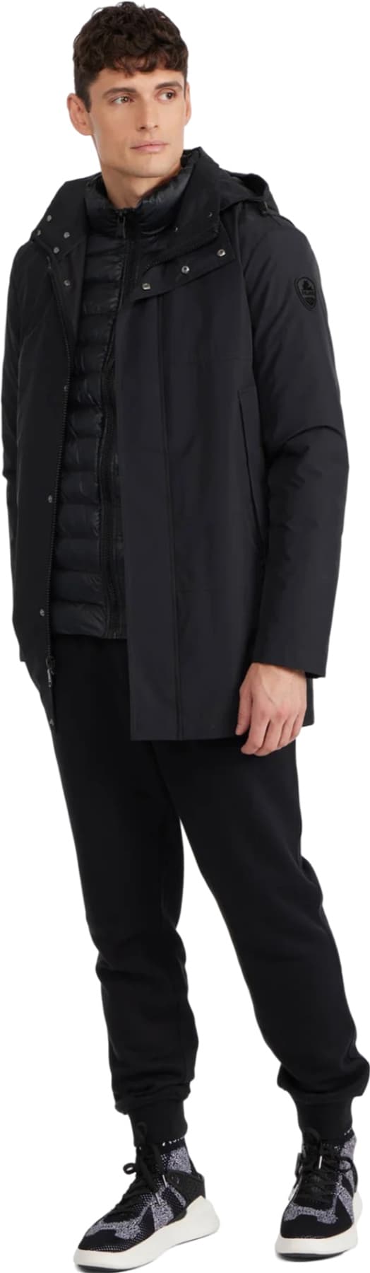 Product gallery image number 9 for product Altair Mid Length Parka with Welded Detail and Detachable Hood - Men's