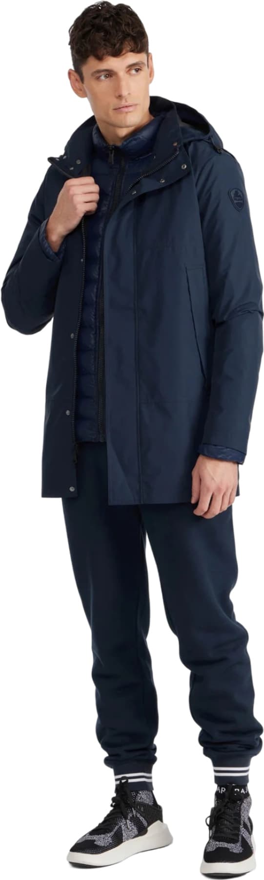 Product gallery image number 3 for product Altair Mid Length Parka with Welded Detail and Detachable Hood - Men's