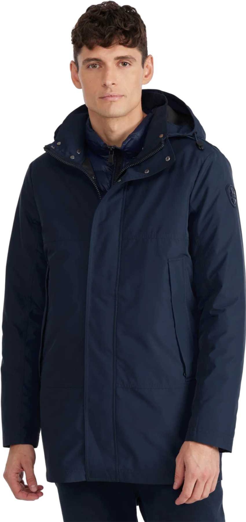 Product image for Altair Mid Length Parka with Welded Detail and Detachable Hood - Men's