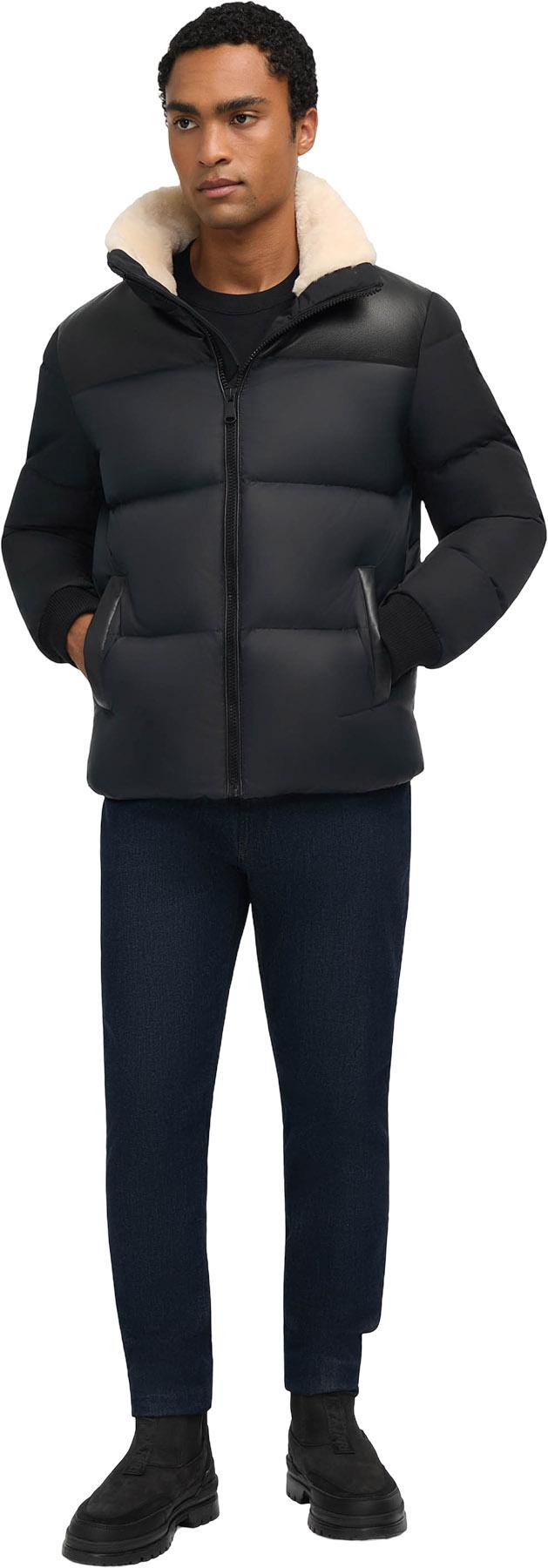 Numéro de l'image de la galerie de produits 3 pour le produit Hommes Manteau Rigel Media Mixtes avec du Faux Shearling et une Capuche Détachable