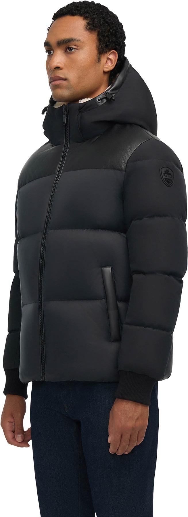 Numéro de l'image de la galerie de produits 5 pour le produit Hommes Manteau Rigel Media Mixtes avec du Faux Shearling et une Capuche Détachable