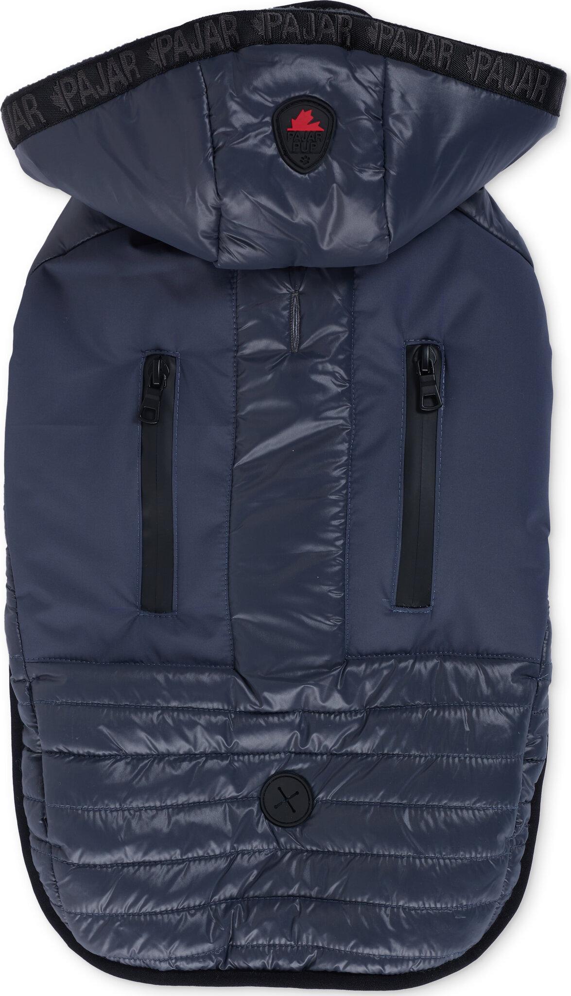 Product gallery image number 3 for product Eddie Mixed Media Quilted Jacket with Hood for Dogs