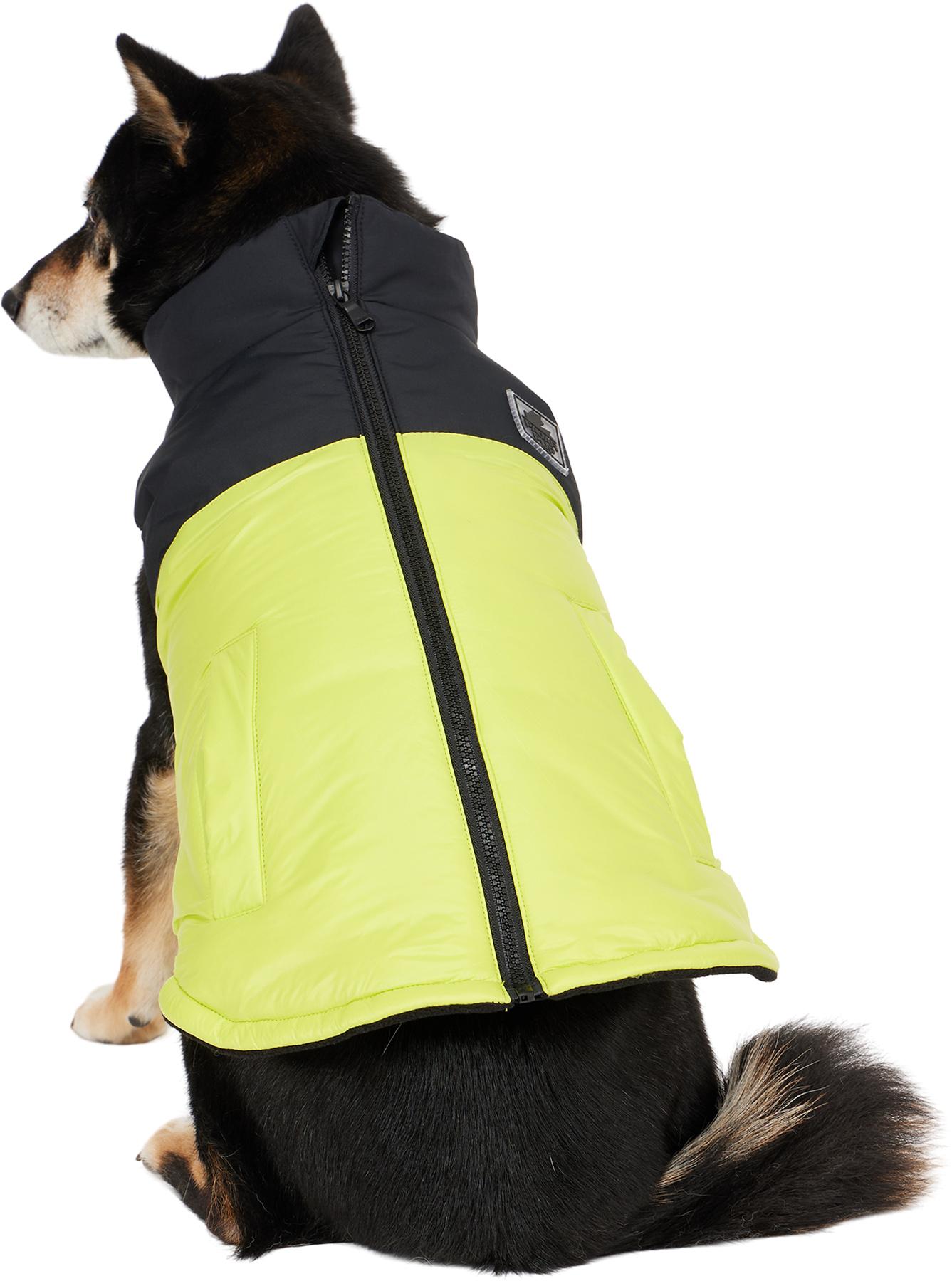 Product gallery image number 3 for product Derby Mixed Media Sporty Jacket with Zipper Back and Patch for Dogs