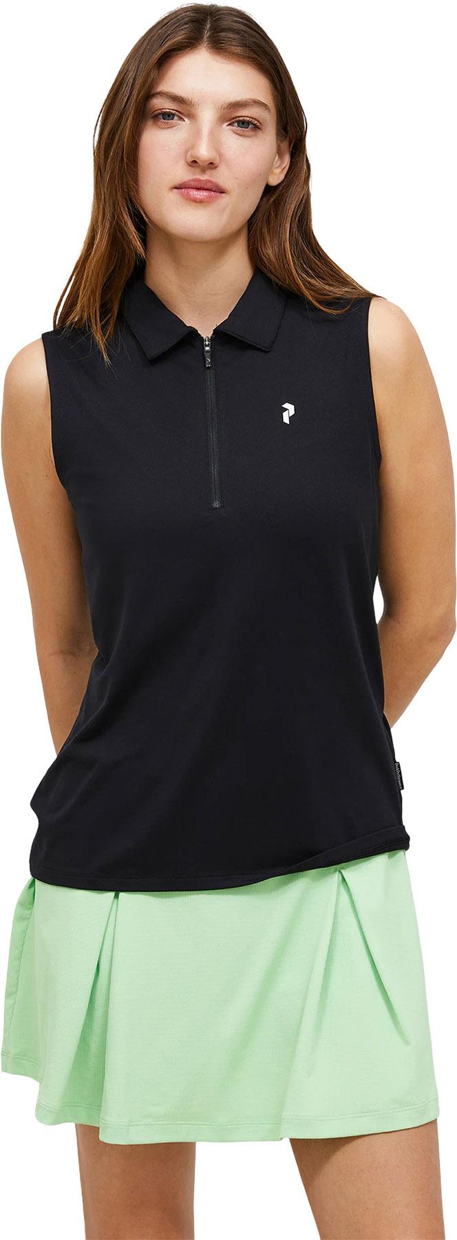Numéro de l'image de la galerie de produits 7 pour le produit Polo de golf sans manches zippé Comfort - Femme