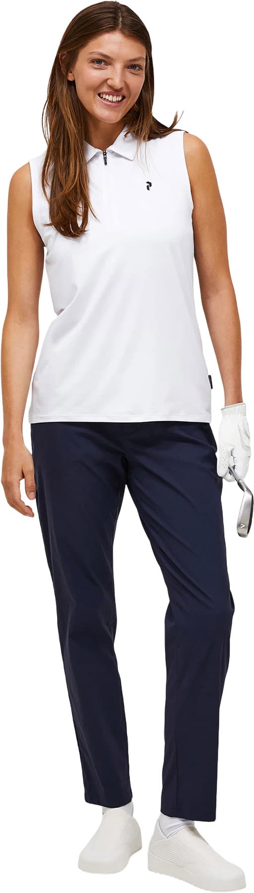 Product gallery image number 8 for product Comfort Zip Sleeveless Golf Polo - Women's