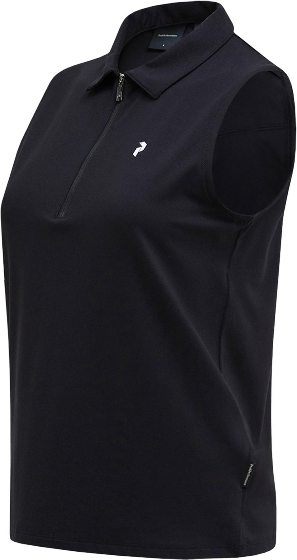 Product gallery image number 4 for product Polo de golf sans manches zippé Comfort - Femme