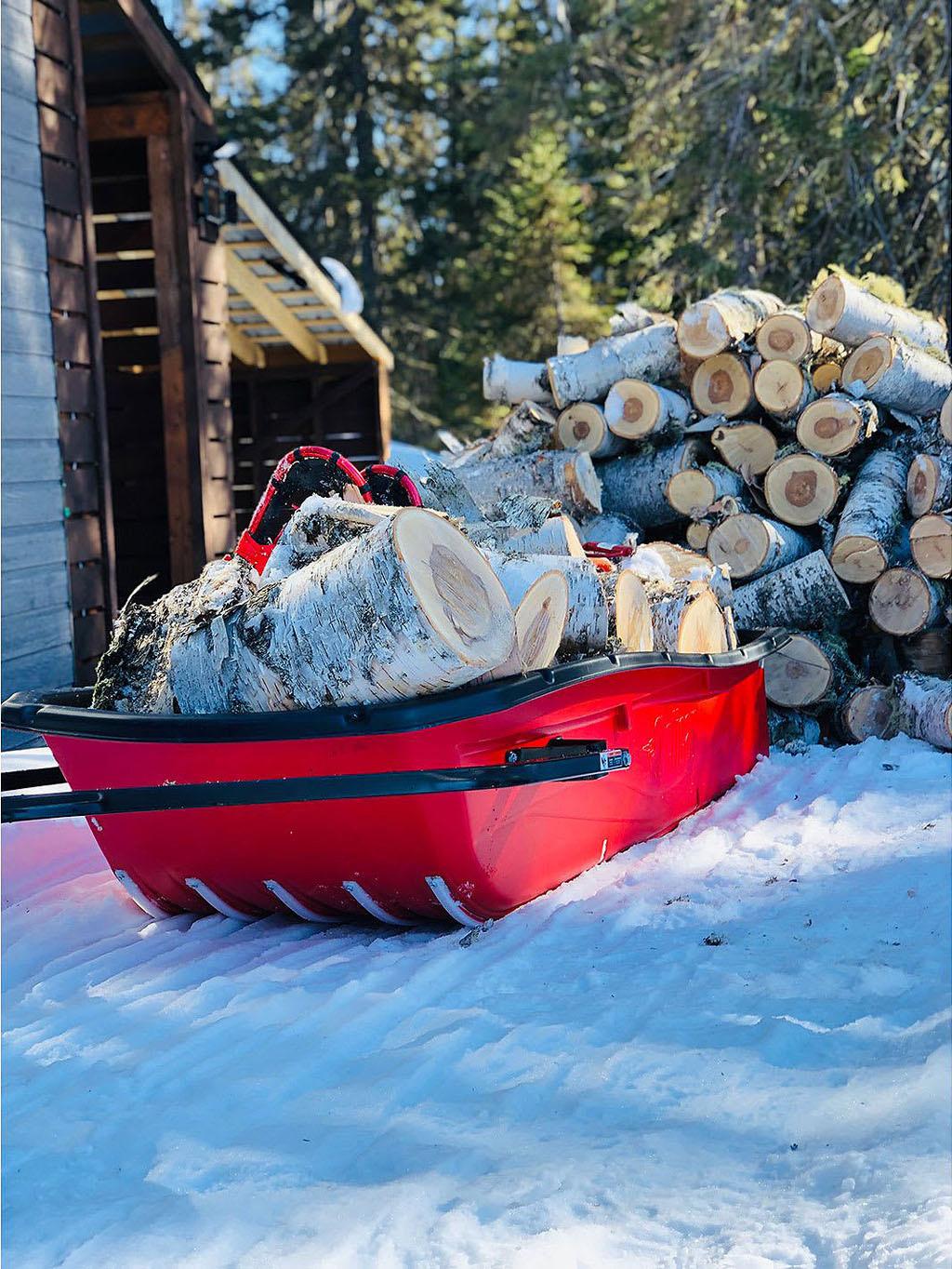 Product gallery image number 2 for product Trek Sport 75 Utility Sled with Runners, Tow Hitch & Travel Cover