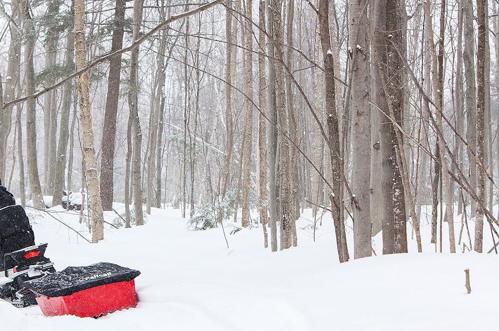 Product gallery image number 4 for product Trek Sport 75 Utility Sled with Runners, Tow Hitch & Travel Cover