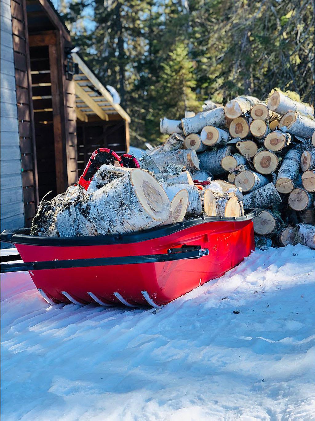 Product gallery image number 3 for product Trek Sport 82 Utility Sled with Runners, Tow Hitch & Travel Cover