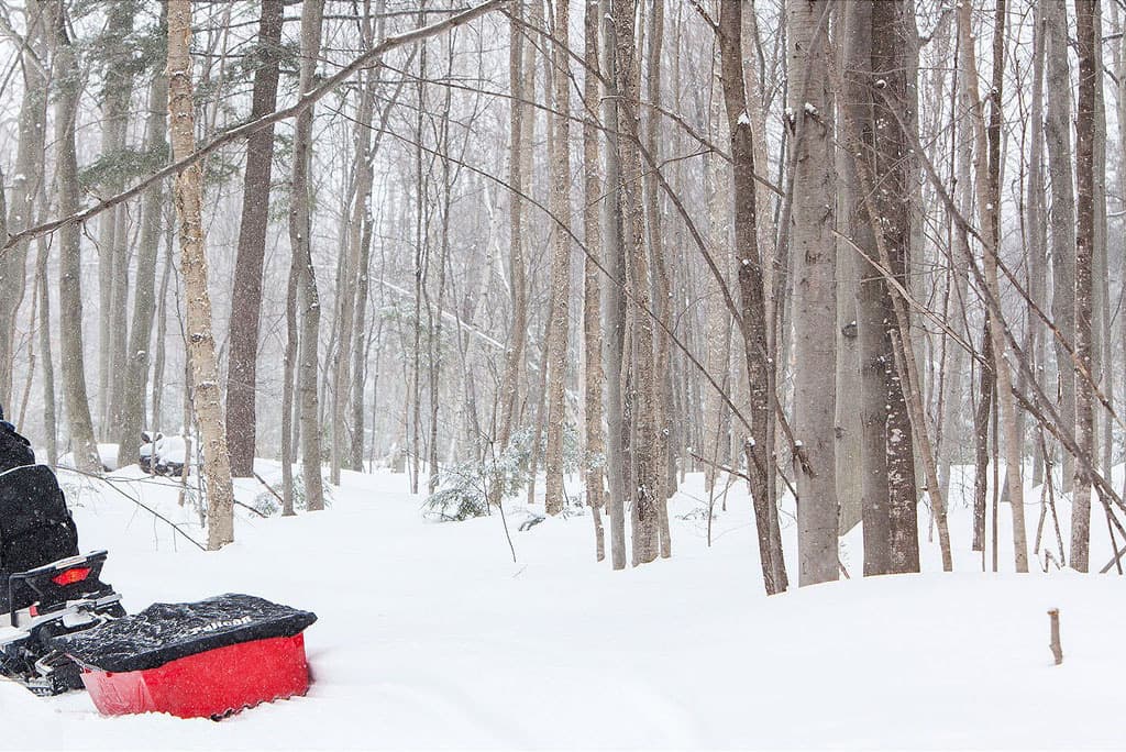 Product gallery image number 4 for product Trek Sport 82 Utility Sled with Runners, Tow Hitch & Travel Cover