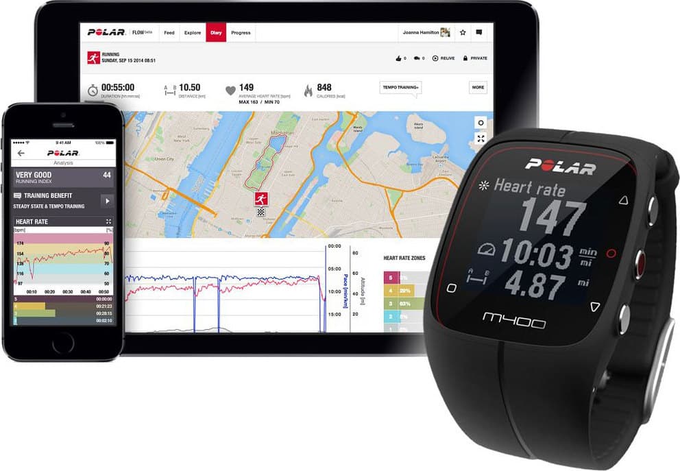 Product gallery image number 3 for product M400 GPS Running Watch with Heart Rate Sensor