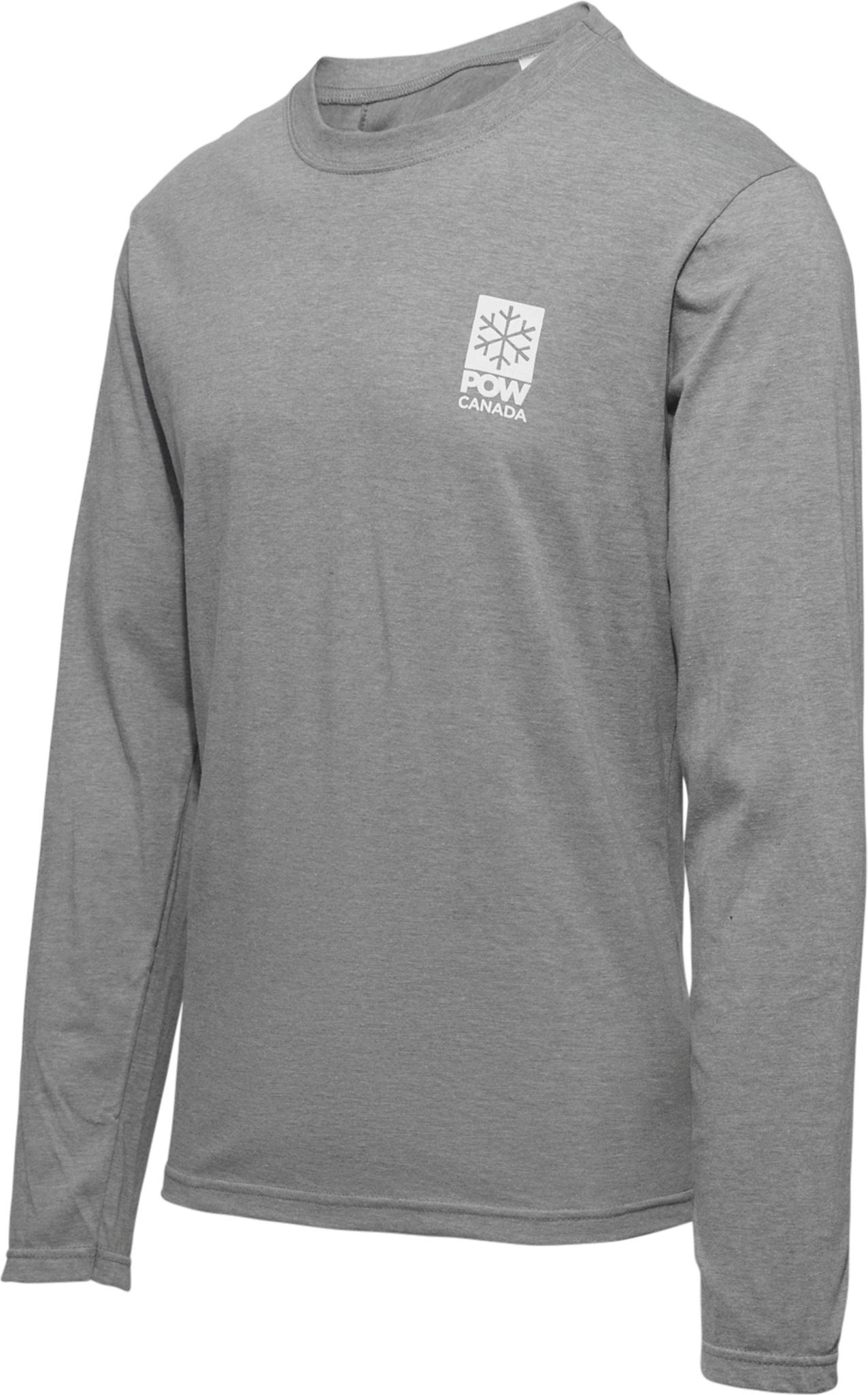 Product gallery image number 3 for product Pow Canada Snowflake Long Sleeve Tee - Unisex