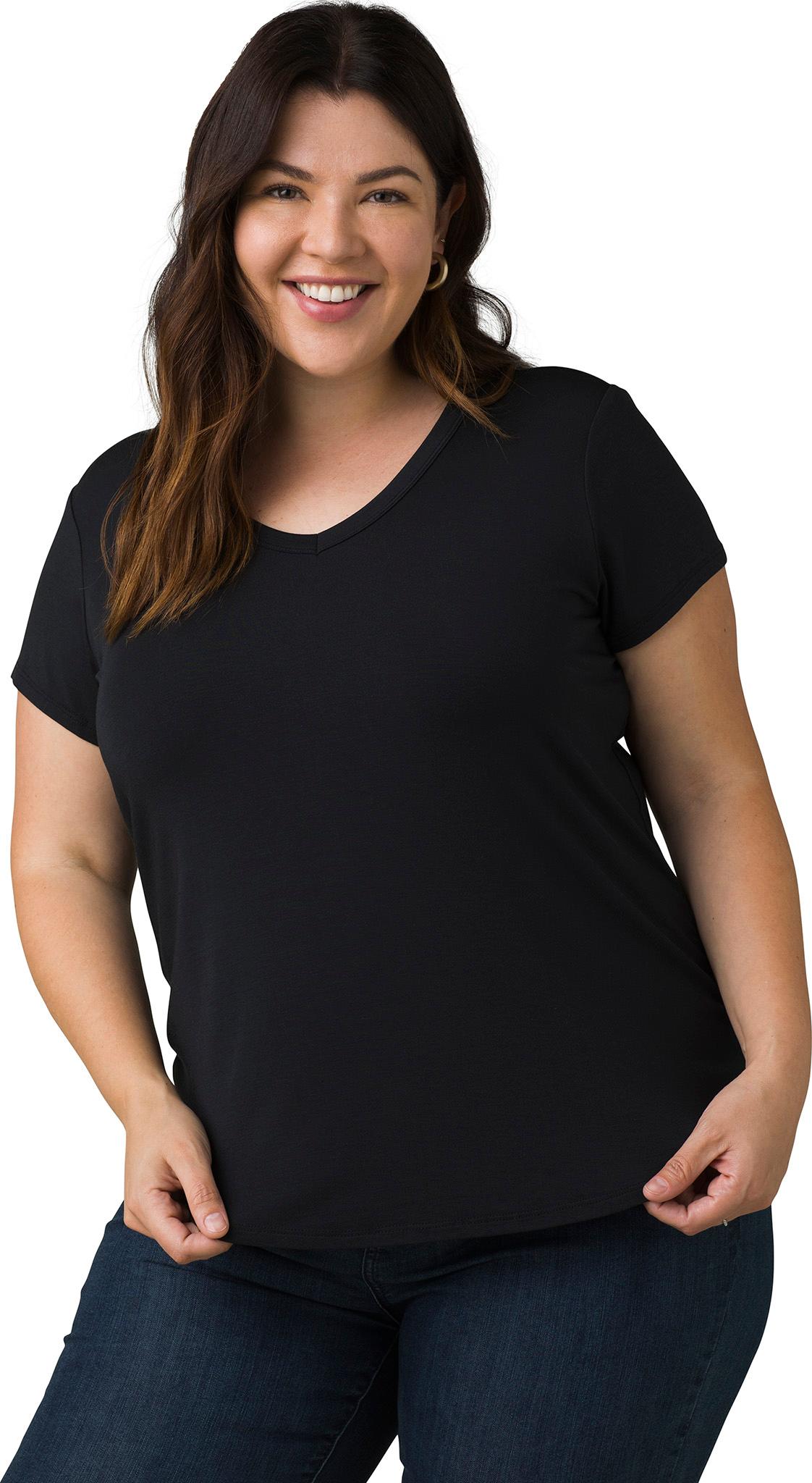 Product gallery image number 1 for product Foundation 365 Plus Size V-Neck Top - Women's