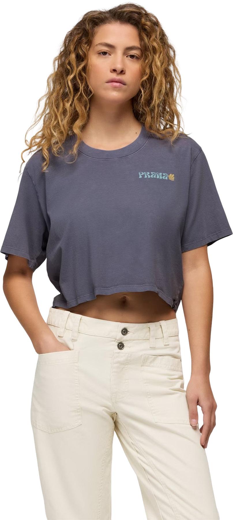 Product gallery image number 2 for product Everyday Good Vibes Crop Graphic T-Shirt - Women's